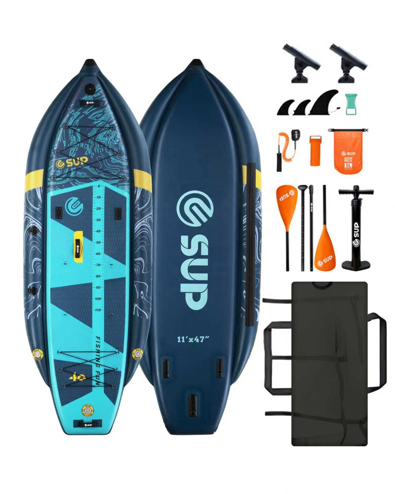 Kayak Inflable para Pesca con  - Fishing Kayak Sit On Top reseña y precio